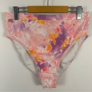 Jessica Simpson Pink and Purple Kids Swim Bottoms L NWOT